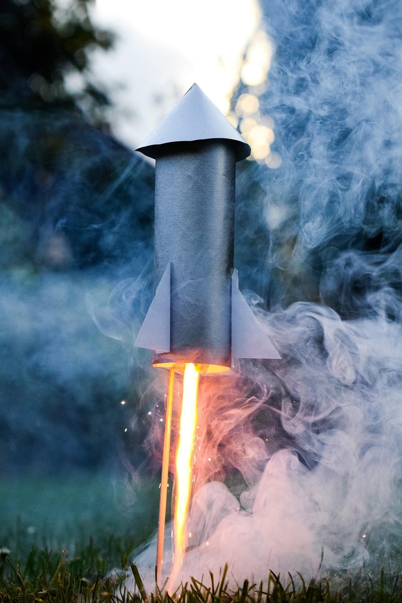 Rocket in space